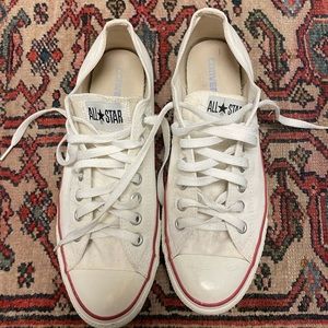 Converse white low tops